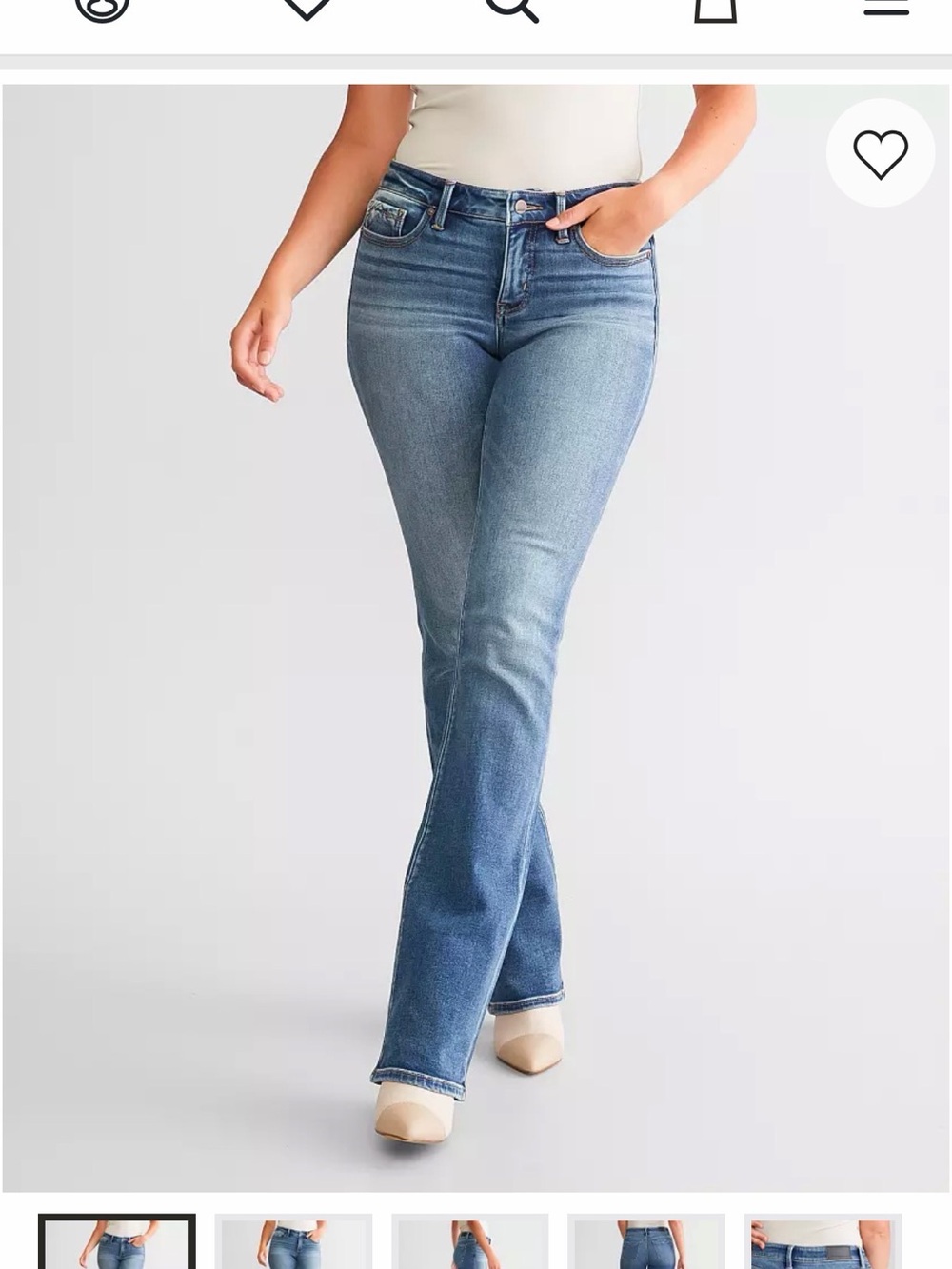 Buckle Women’s Bootcut Jeans - Light Blue Wash